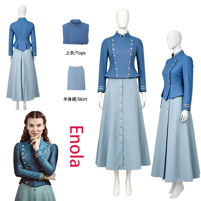Anime Cosplay Ladies - WHH Movie Enola Cosplay Costume Holmes
