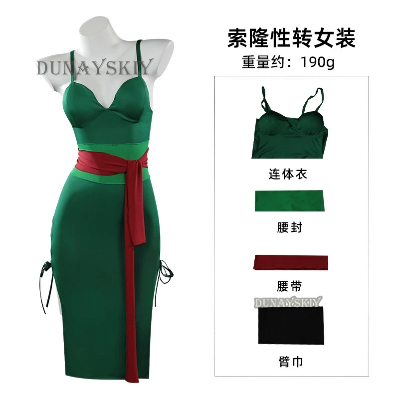 Anime Roronoa Zoro Cosplay Cos - Anime Zoro Cosplay Female ulasan dan harga