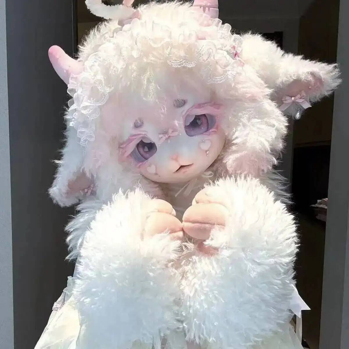 Handmade Kig Fursuit Head Cute - Anime Cosplay With Mask ulasan dan harga