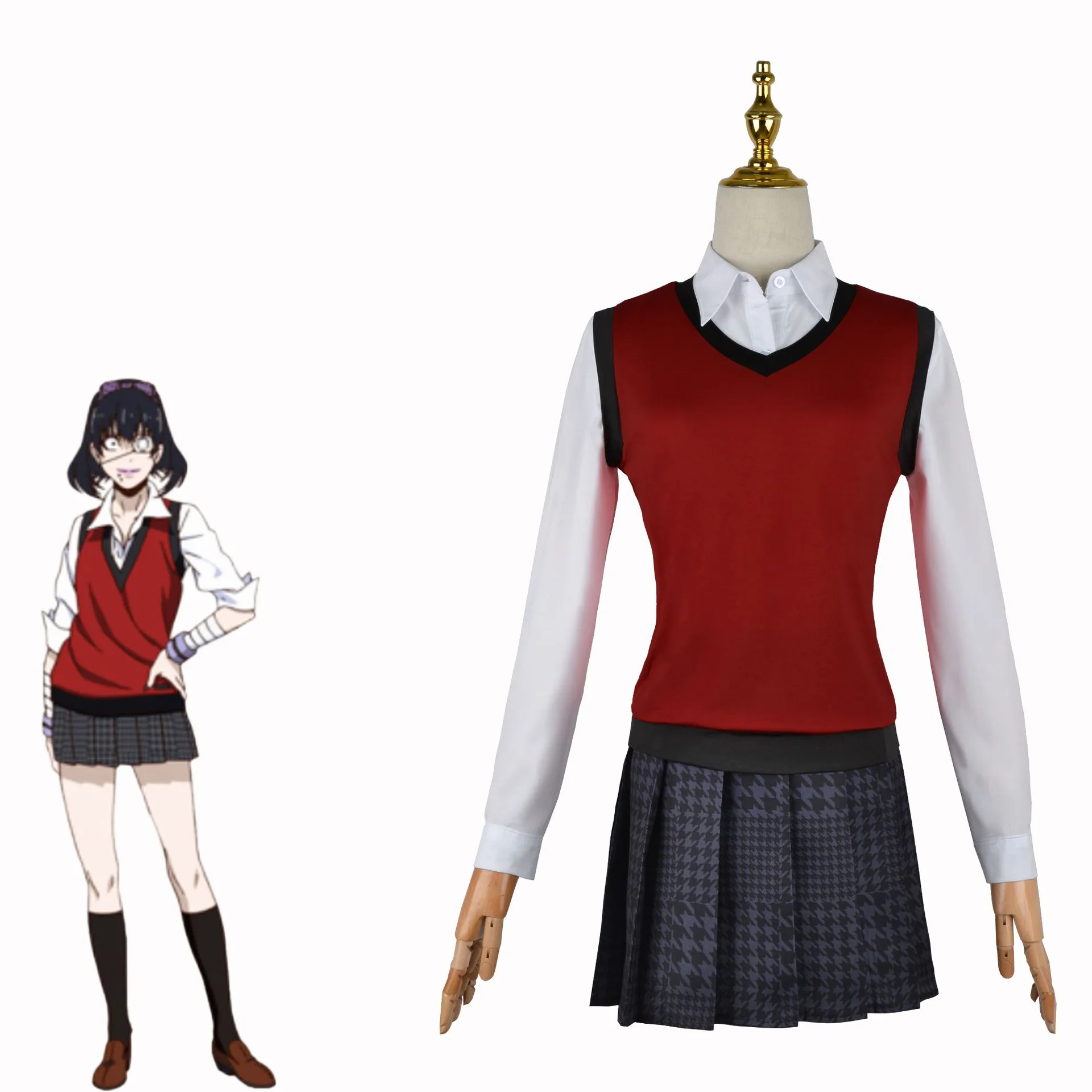 Japanese School Uniform Vest s - Anime Cosplay Kakegurui ulasan dan harga