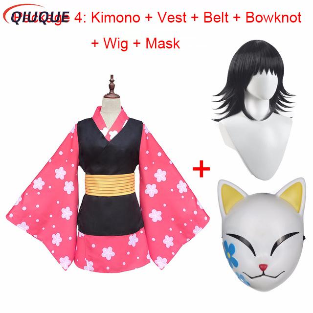 Makomo Cosplay Costume Kimono  - Anime Cosplay With Mask ulasan dan harga