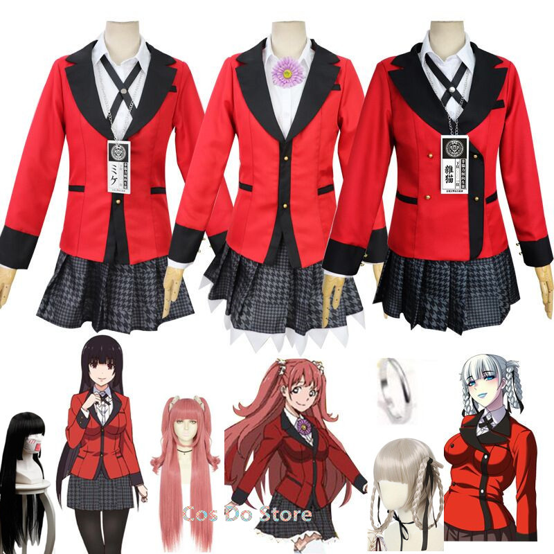 Anime Kakegurui Yumeko Costume - Anime Cosplay Kakegurui ulasan dan harga