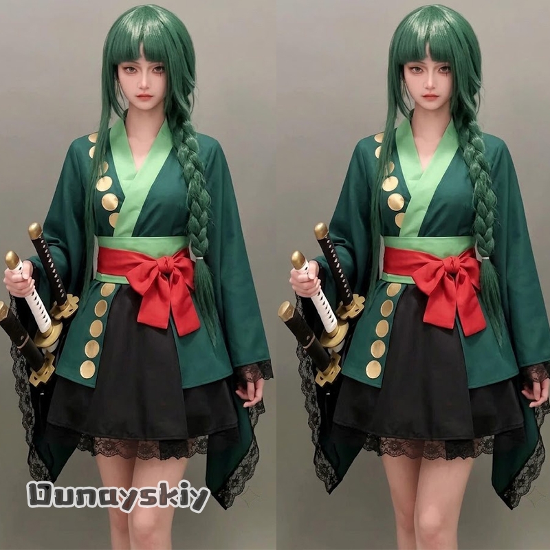Anime Roronoa Zoro Cosplay Cos - Anime Zoro Cosplay Female ulasan dan harga