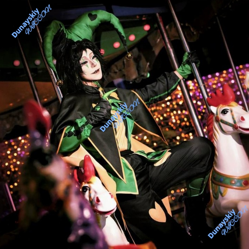 Mens Freak Circus Pierrot Clow - Anime Cosplay Expo 2025 ulasan dan harga