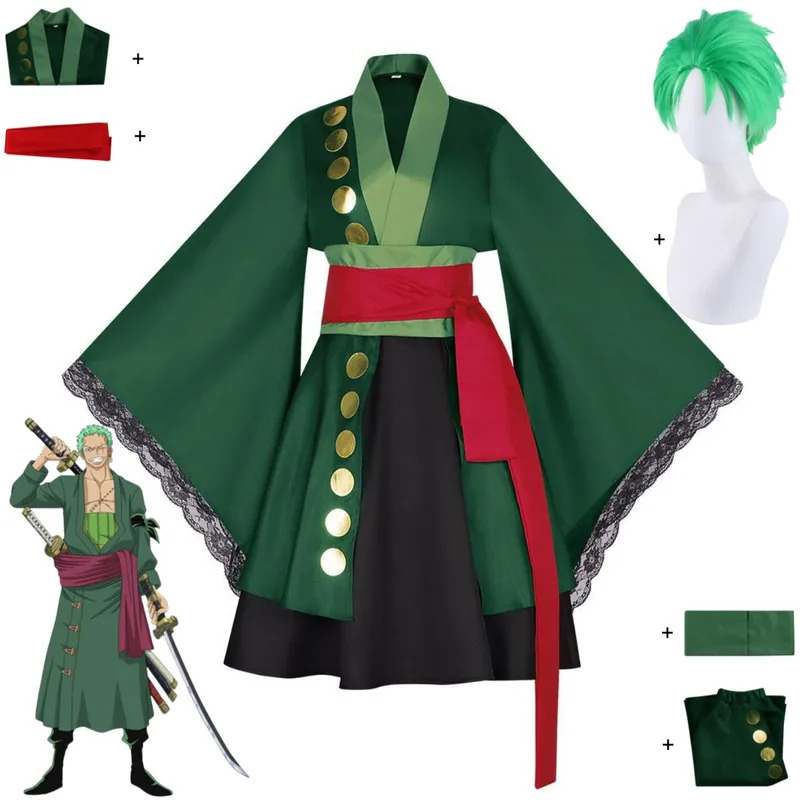 2025 aaa Anime Roronoa Zoro Co - Anime Zoro Cosplay Female ulasan dan harga