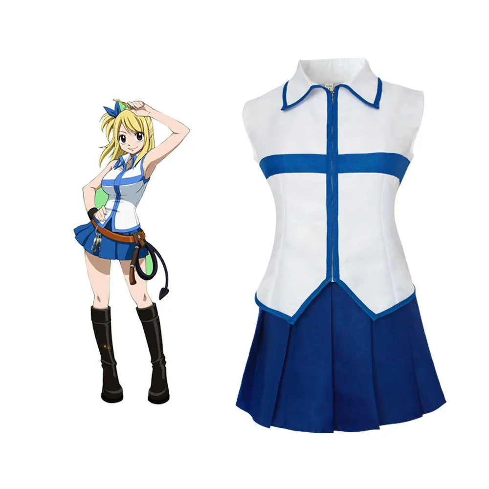 Fairy Tail Blue and White Slee - Anime Cosplay Expo 2025 ulasan dan harga