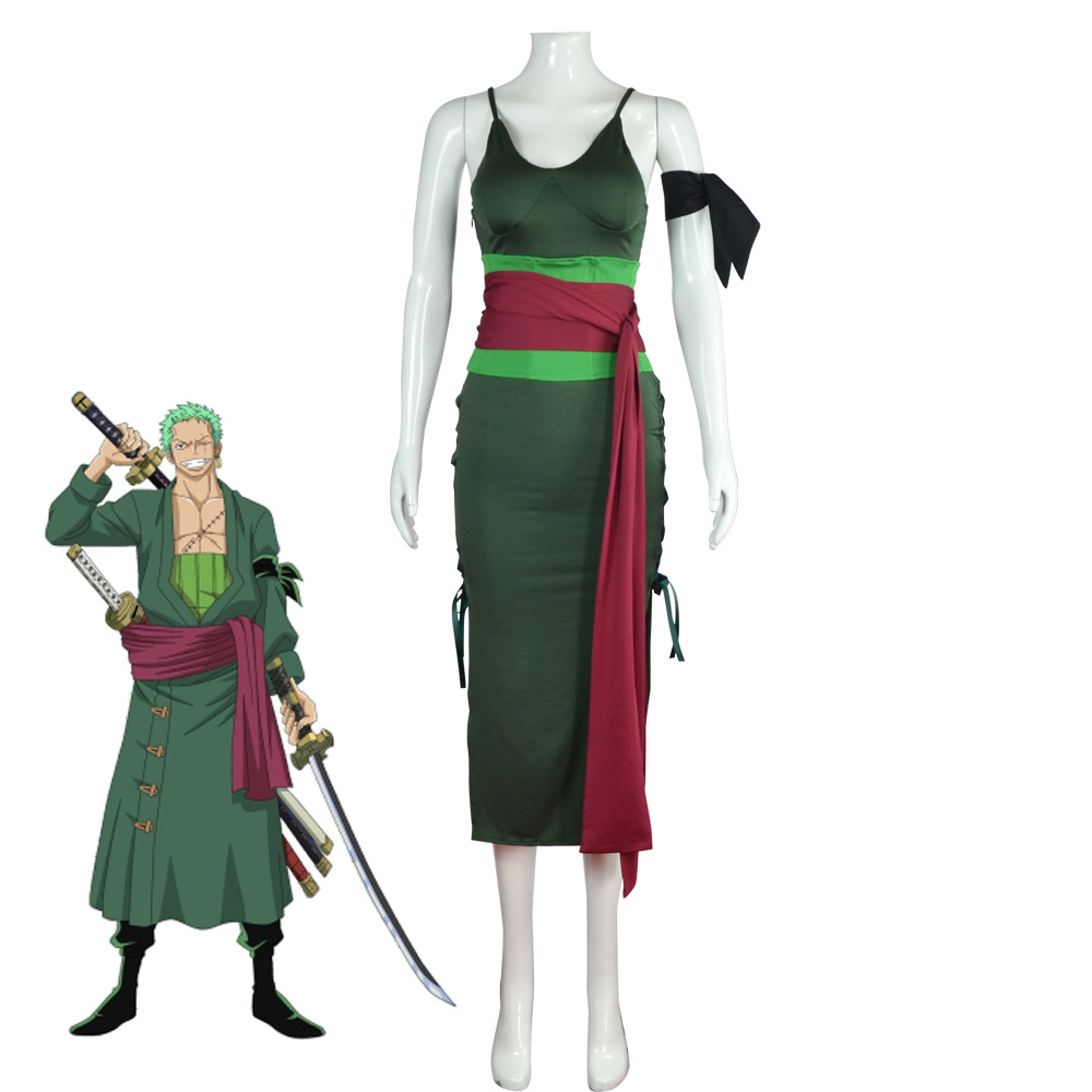 Anime Roronoa Zoro Cosplay Cos - Anime Zoro Cosplay Female ulasan dan harga