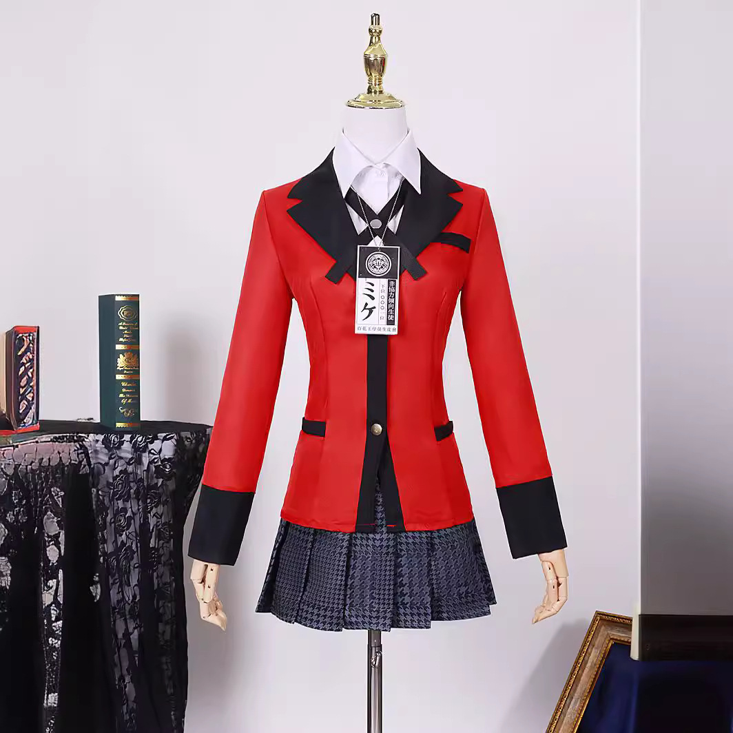 Kakegurui Cosplay Costume Yume - Anime Cosplay Kakegurui ulasan dan harga