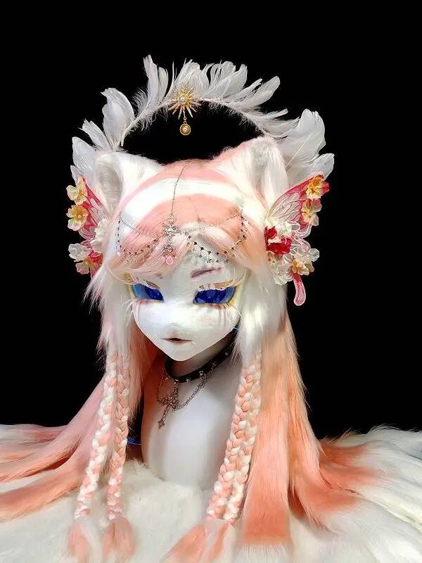 Handmade Kig Fursuit Head, Cut - Anime Cosplay With Mask ulasan dan harga