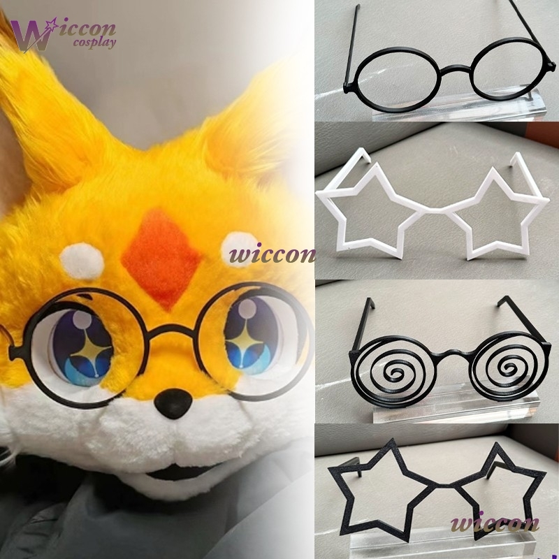 OHaYo 25cm Glasses Fursuit Acc - Anime Cosplay With Mask ulasan dan harga