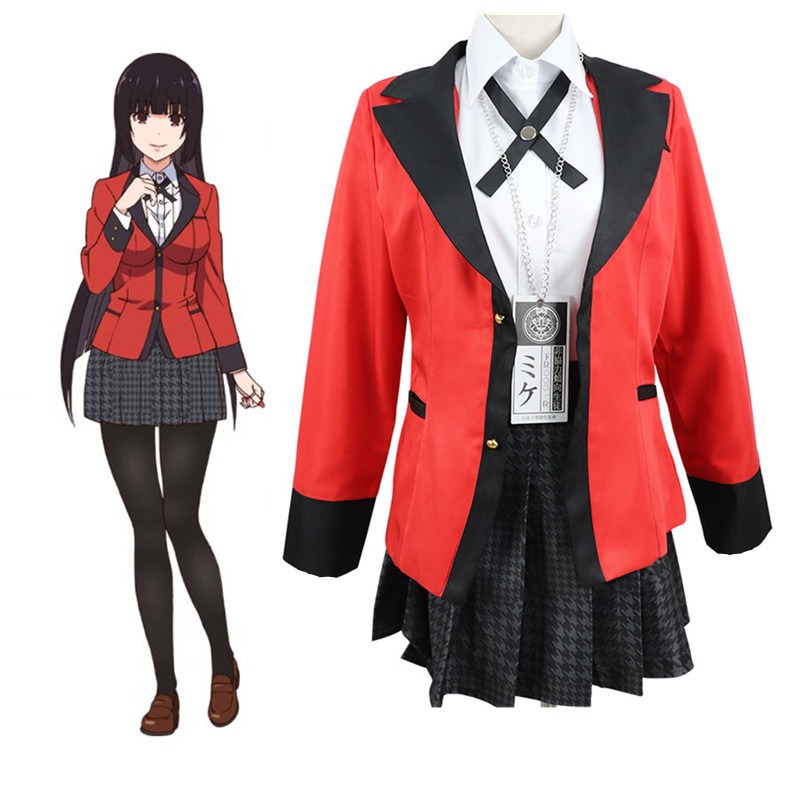 Jabami Yumeko Cosplay Costume  - Anime Cosplay Kakegurui ulasan dan harga