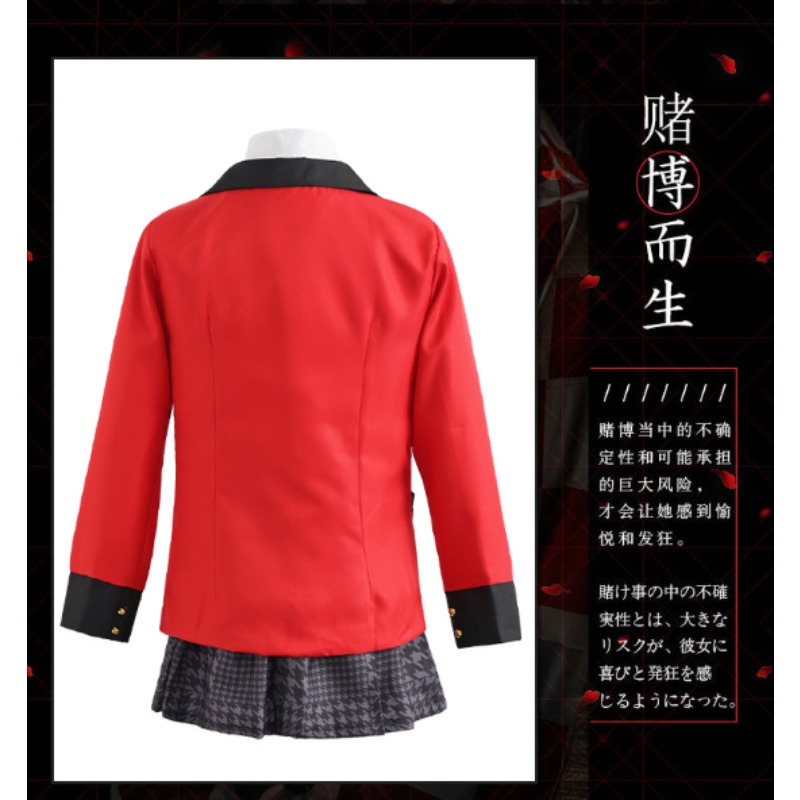 Jabami Yumeko Cosplay Costume  - Anime Cosplay Kakegurui ulasan dan harga
